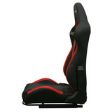 Sedile sportivo avvolgenti auto Dxracer in pelle nero/rosso GS-NR-M011 DX