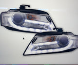 Copia del Fari LED DRL anteriori Audi A4 B8 daylight dal 2008 argento coppia set