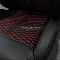 Coppia sedili sportivi Replica Recaro Sportster CS senza logo trapuntati pelle nera e cuciture rosse con  Guscio